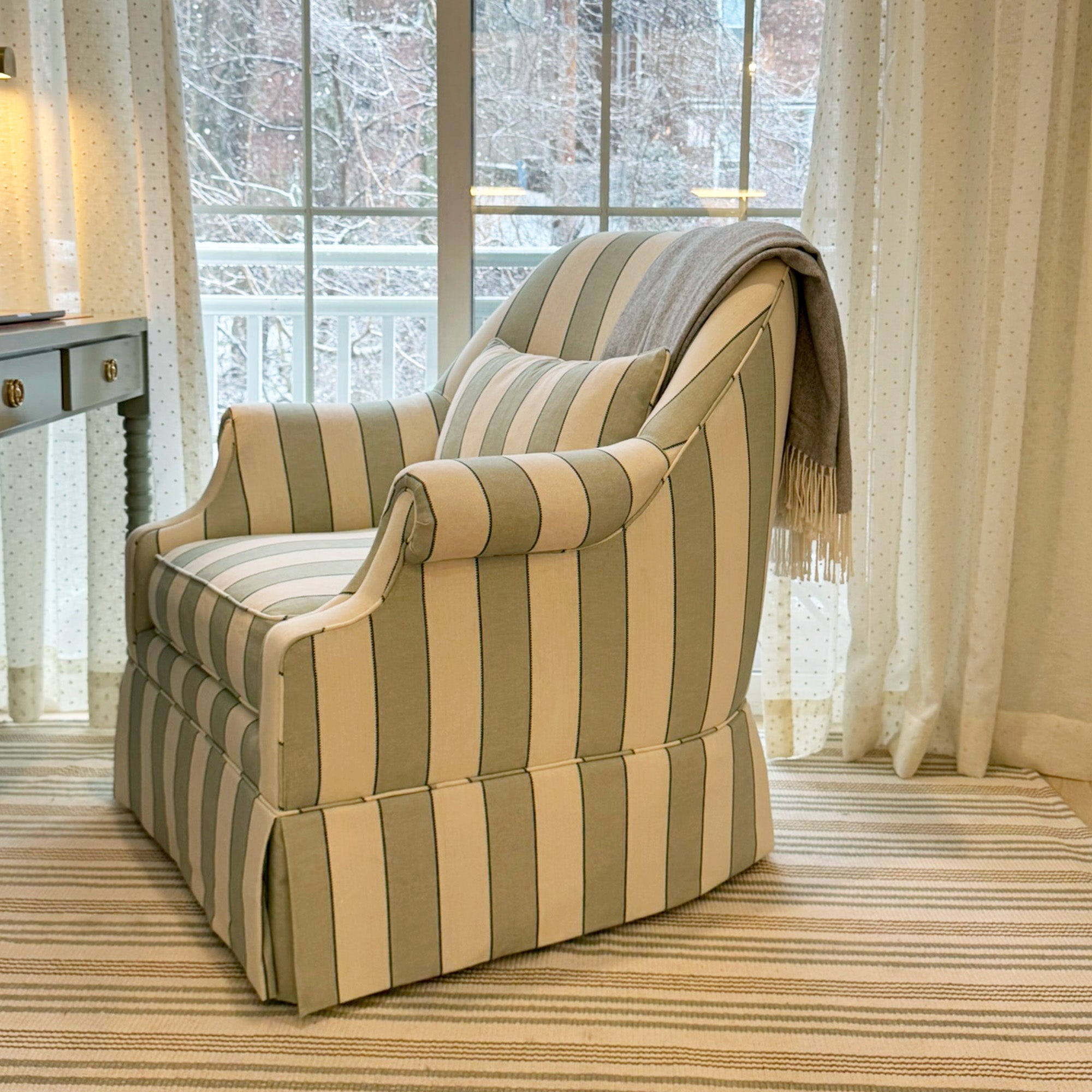 Florence Eucalyptus Custom Dorothy Chair - Thumbnail 5