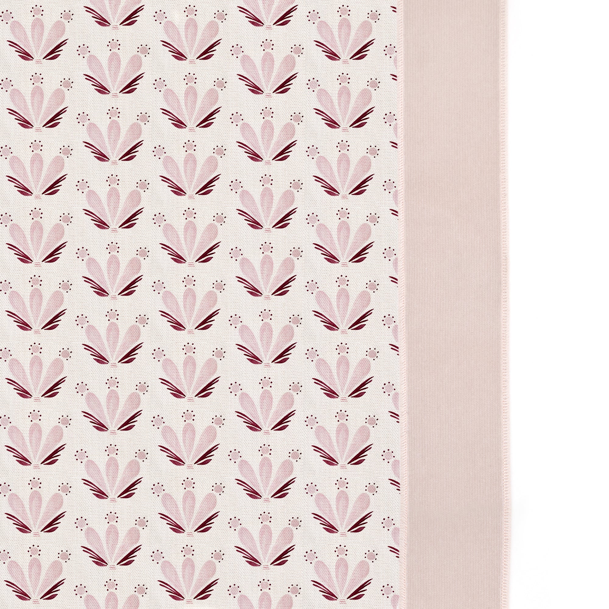 Serena Pink Linen Curtains (Set of 2)