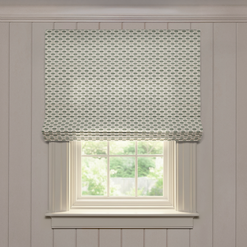  willow mint custom modern green roman shade: willow mint | pepper homeon white background
