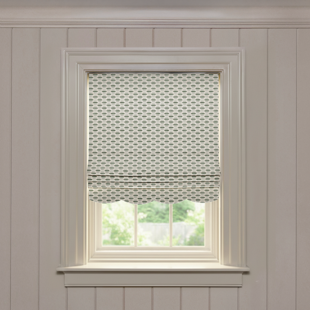  willow mint custom modern green roman shade: willow mint | pepper homeon white background