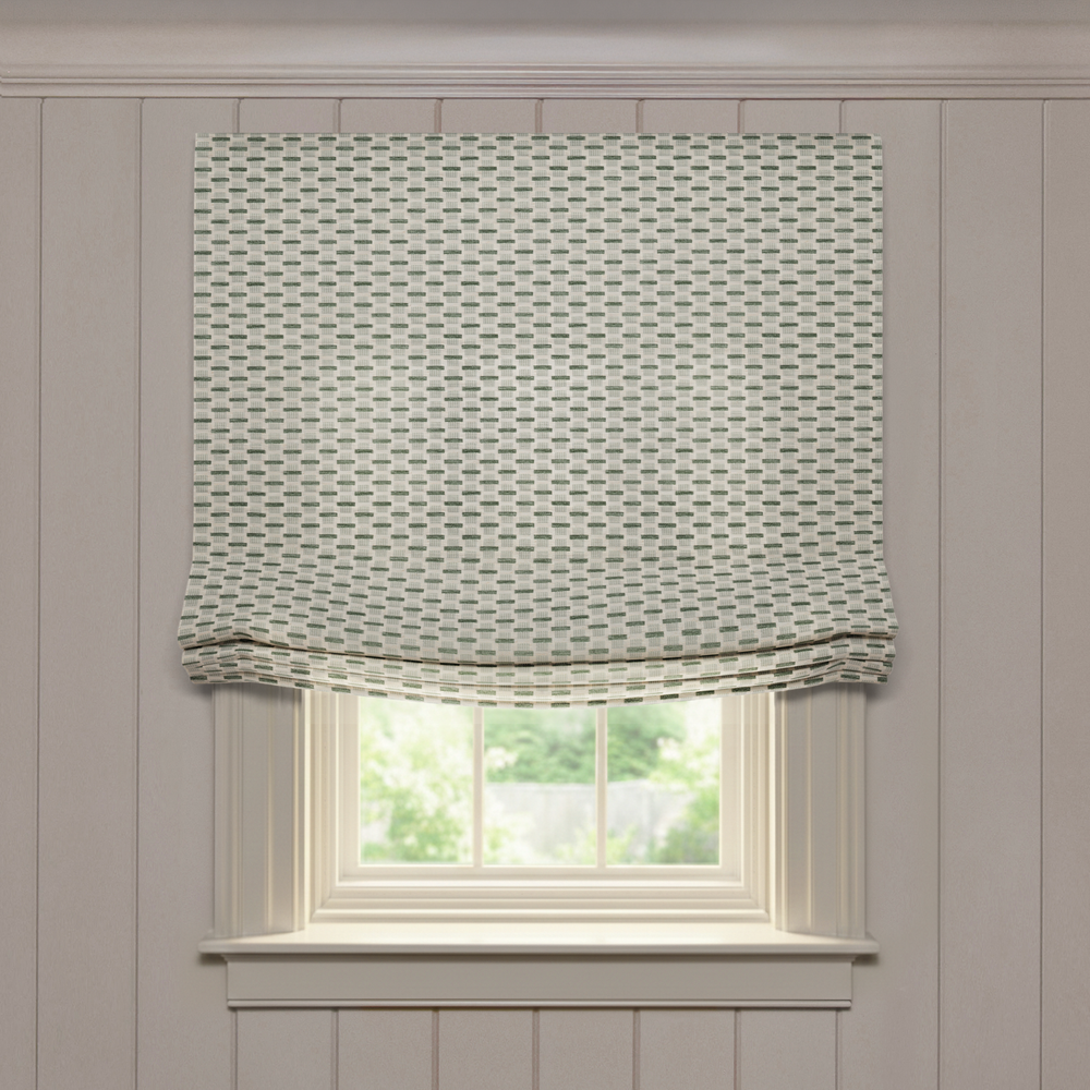  willow mint custom modern green roman shade: willow mint | pepper homeon white background