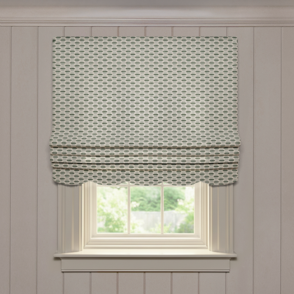  willow mint custom modern green roman shade: willow mint | pepper homeon white background