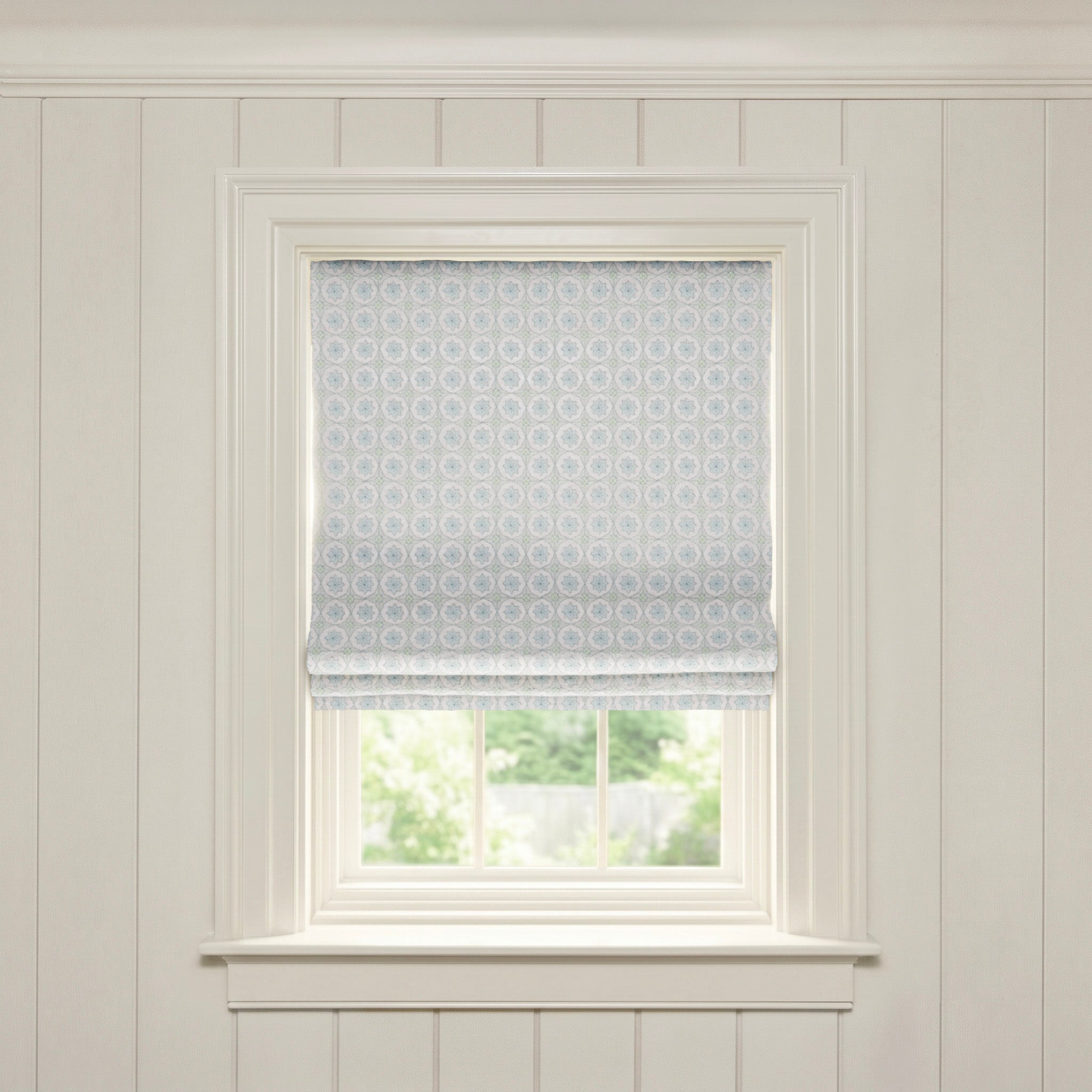 Hayes Sea Salt Roman Shade | Pepper Home