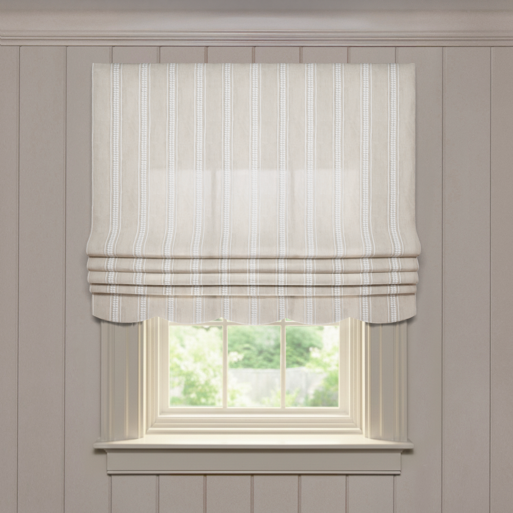  margot flour custom neutral roman shade: margot flour | pepper homeon white background
