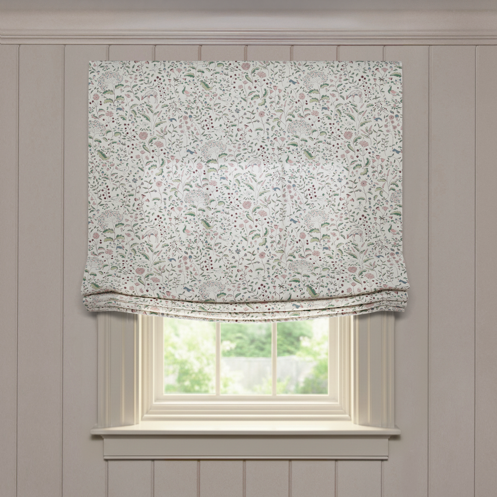  ruby burgundy custom flora and fauna roman shade: ruby burgundy | pepper homeon white background