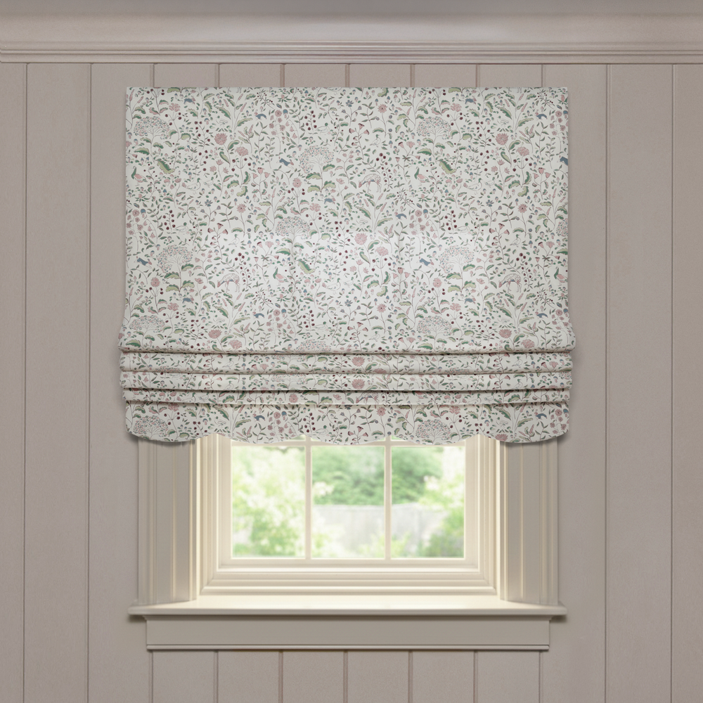  ruby burgundy custom flora and fauna roman shade: ruby burgundy | pepper homeon white background