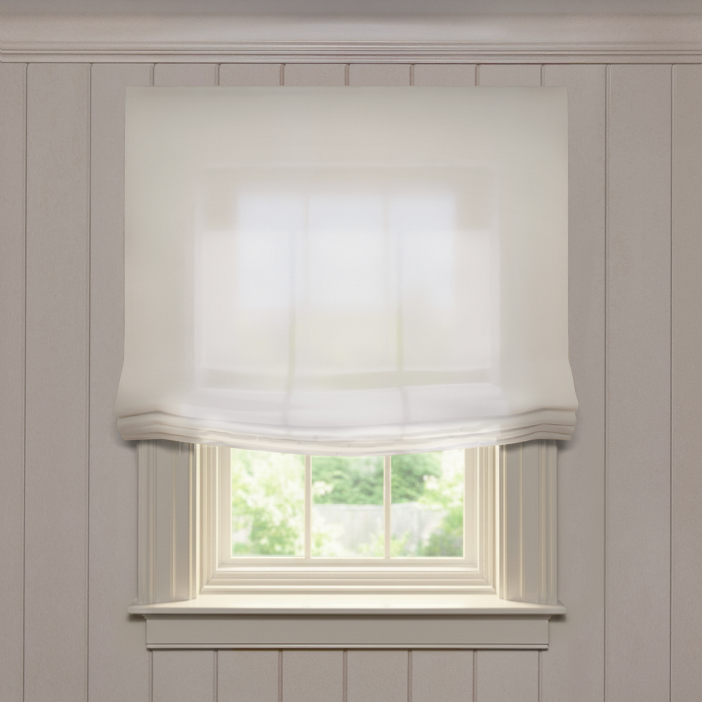  flour sheer custom white sheer roman shade: flour sheer | pepper homeon white background