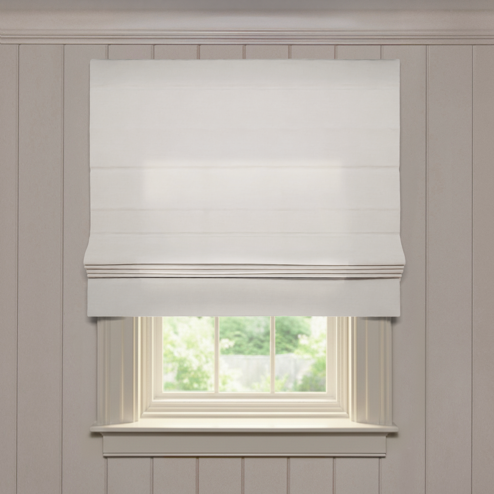  flour custom custom white roman shade: flour | pepper homeon white background
