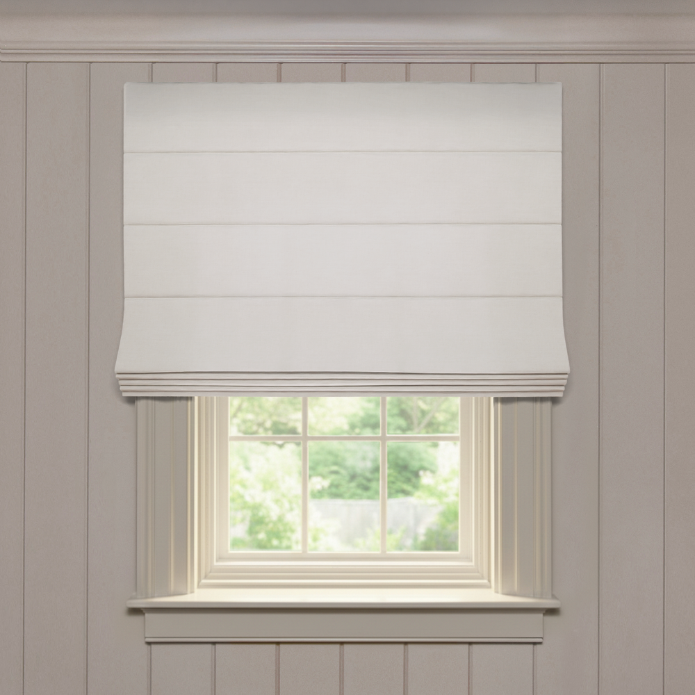  flour custom custom white roman shade: flour | pepper homeon white background