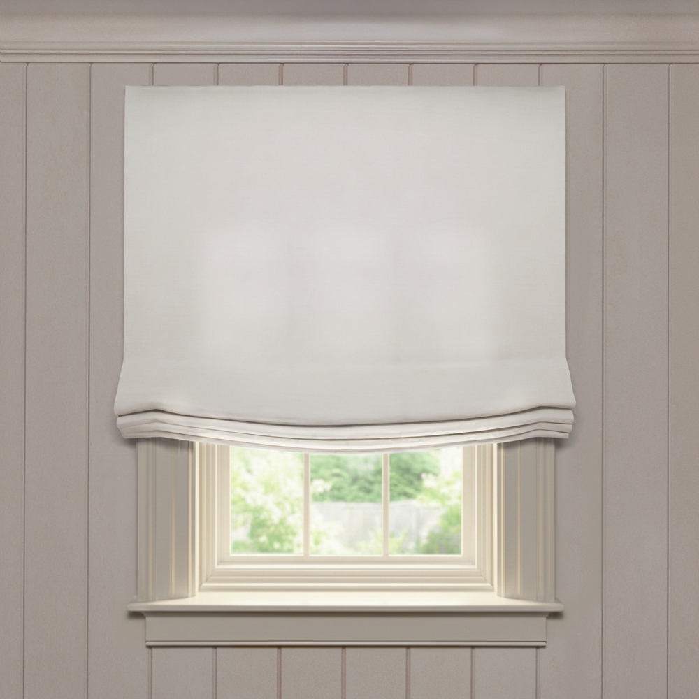  flour custom custom white roman shade: flour | pepper homeon white background
