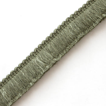 Sage Green Fringe Close-Up