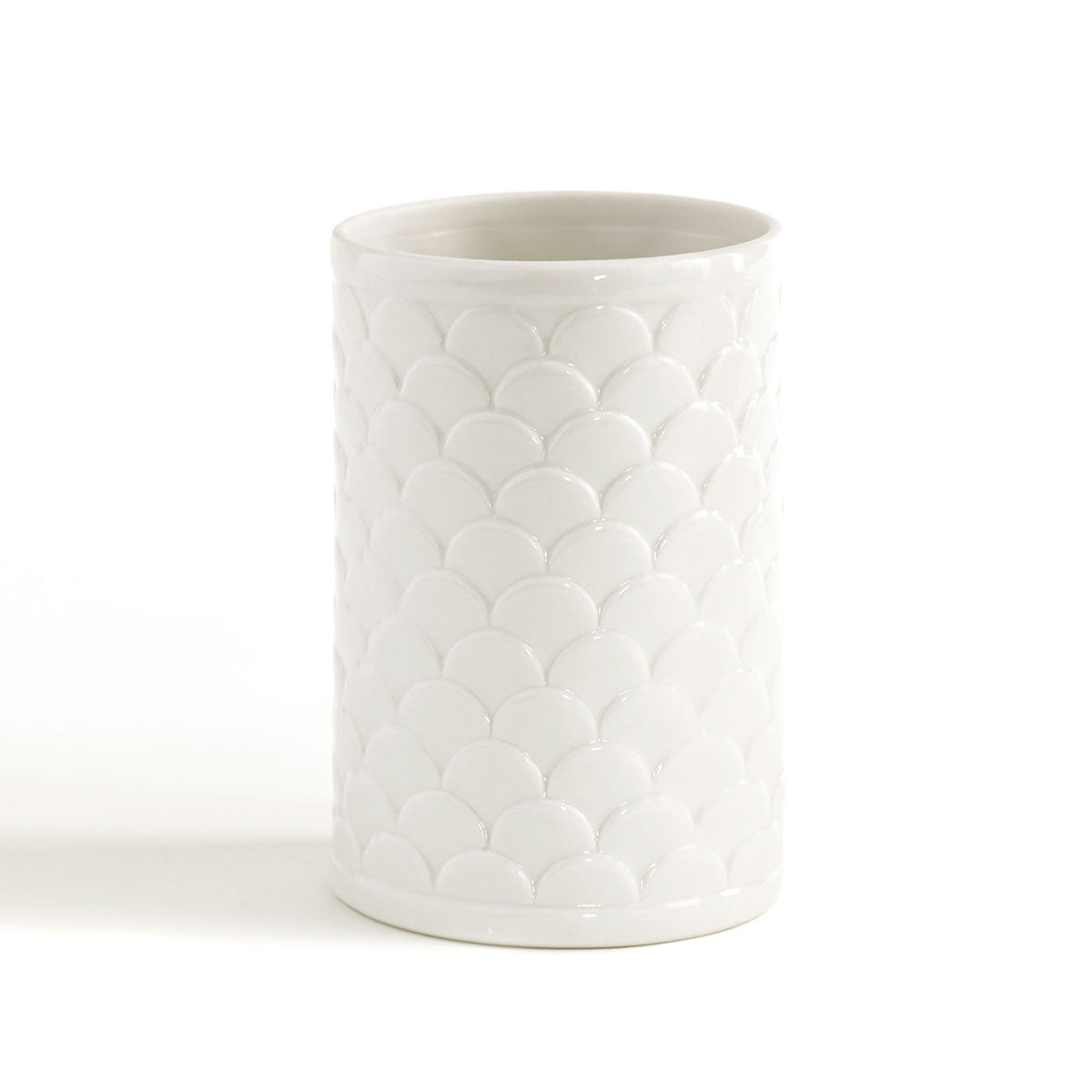 white porcelain scale pattern tumbler