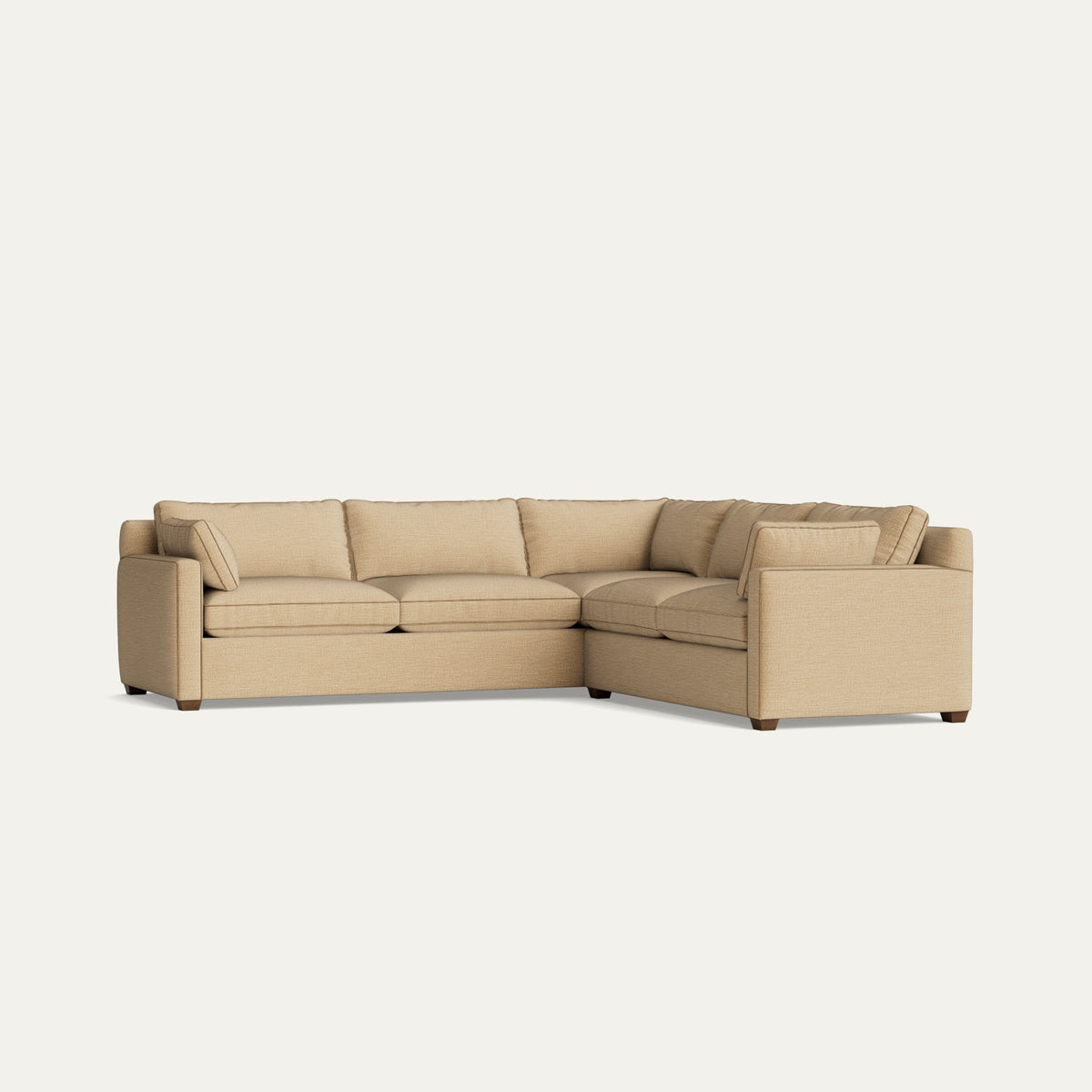 FEATURED: Shown with Cushion / Right Arm / Tobacco / Camel Velvet Welt