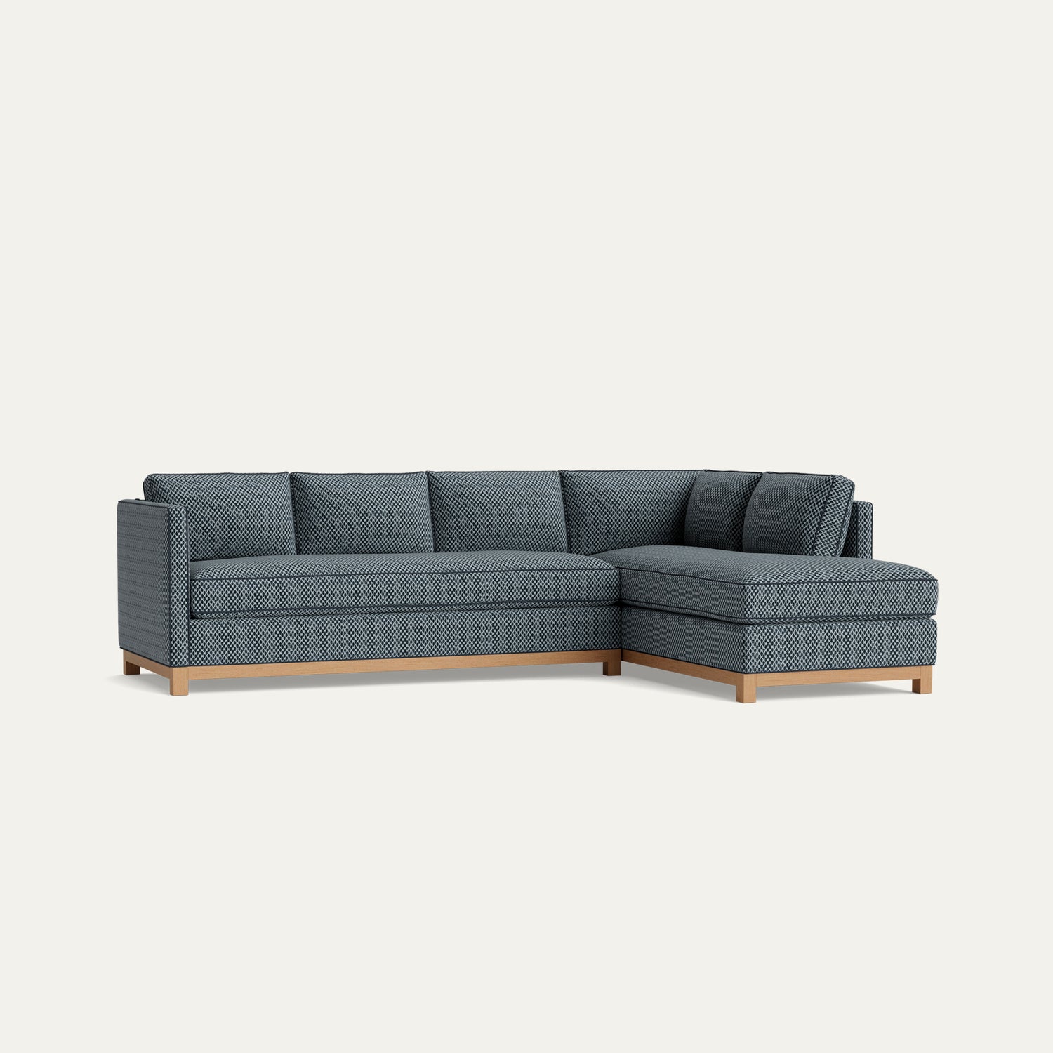 FEATURED: Shown with Right Chaise / Oak Legs / Midnight Welt