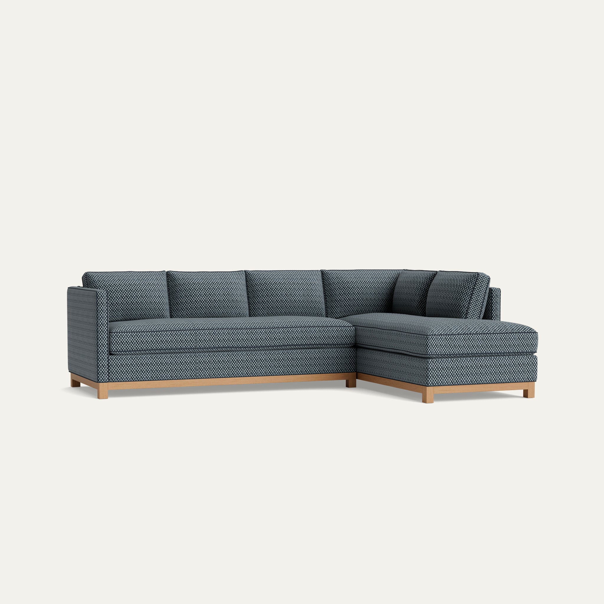 FEATURED: Shown with Right Chaise / Oak Legs / Midnight Welt