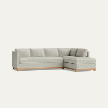 FEATURED: Shown with Right Chaise / Oak Legs / Sand Welt