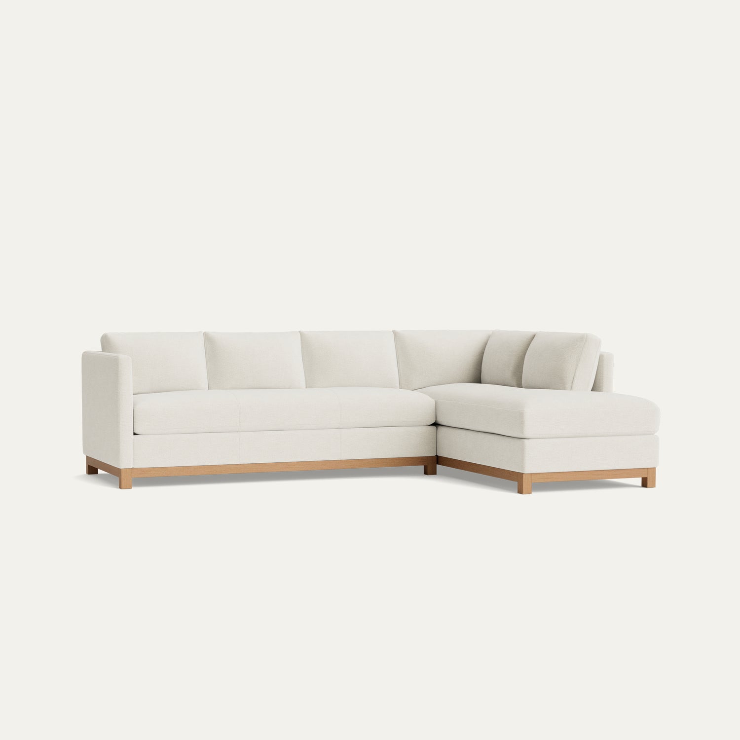 FEATURED: Shown with Right Chaise / Oak Legs / No Welt