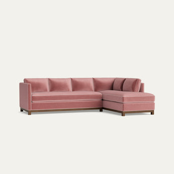 FEATURED: Shown with Right Chaise / Tobacco Legs / Dahlia Welt