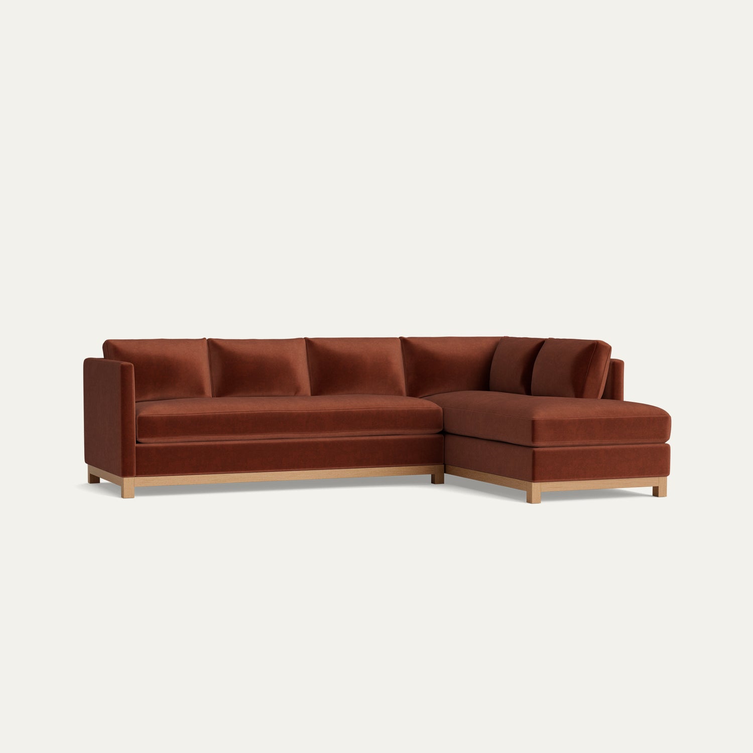 FEATURED: Shown with Right Chaise / Oak Legs / No Welt