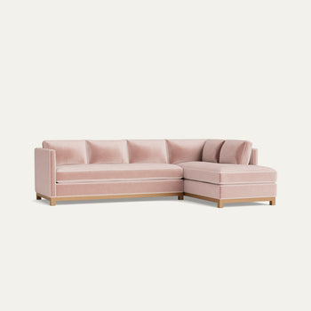 FEATURED: Shown with Right Chaise / Oak Legs / Sand Welt