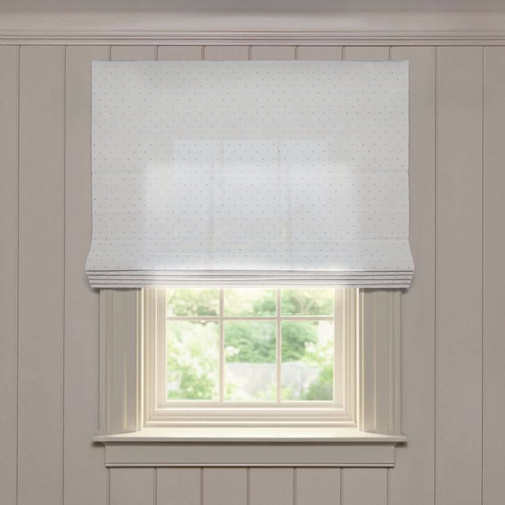  eloise flour custom neutral sheer roman shade: eloise flour | pepper homeon white background