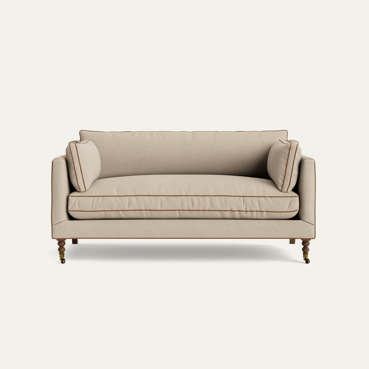 FEATURED: Shown in 71" / Tobacco Legs / Honey Velvet Welt