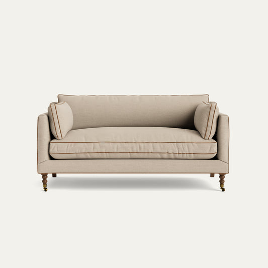 FEATURED: Shown in 71" / Tobacco Legs / Honey Velvet Welt