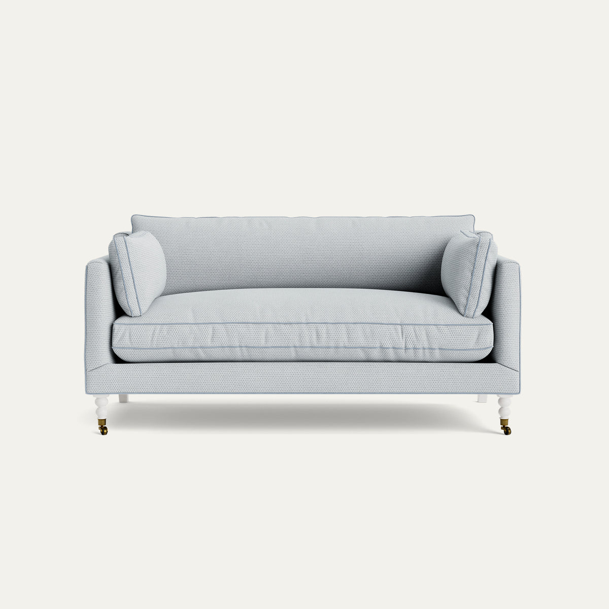 FEATURED: Shown in 71" / Flour Legs / Sky Velvet Welt