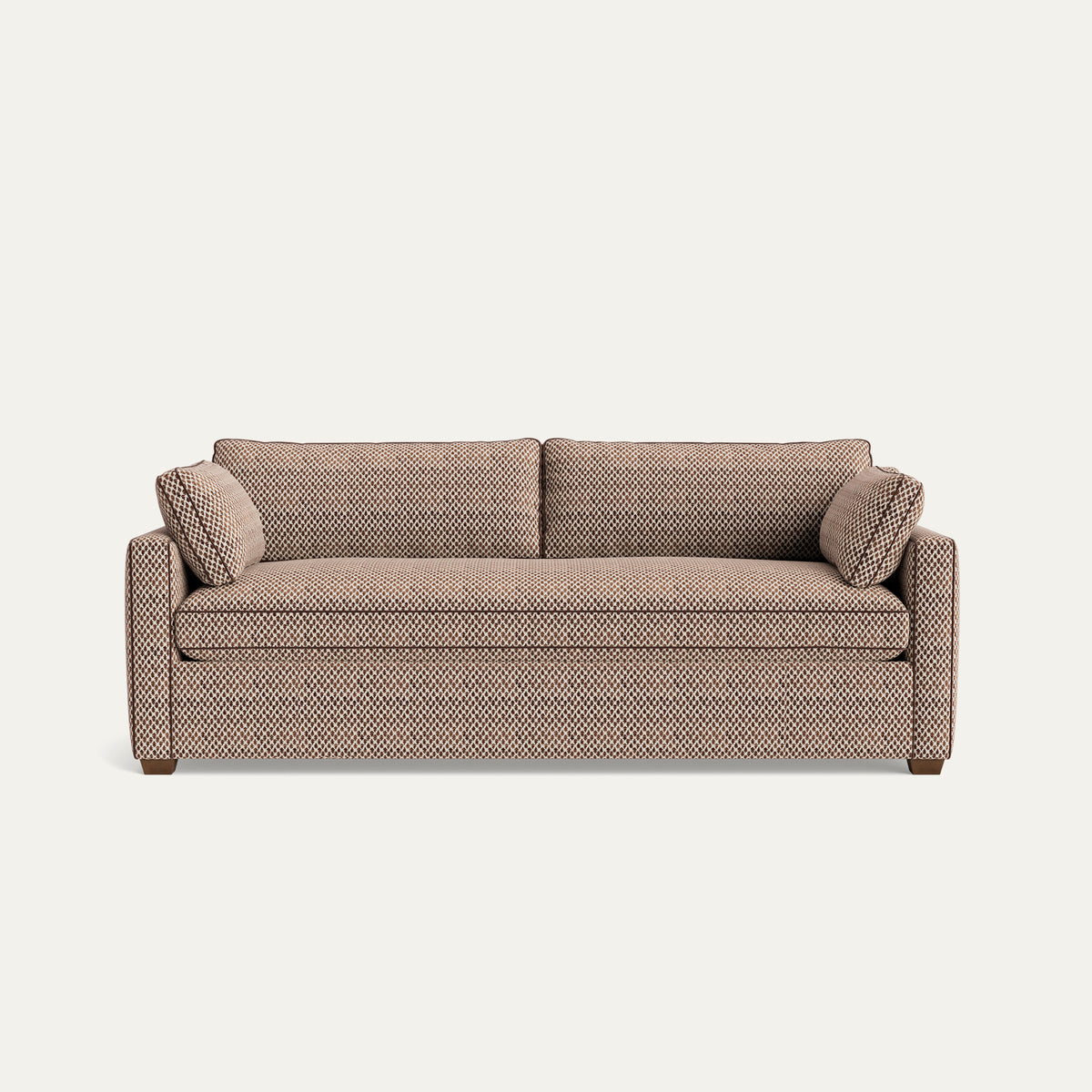 FEATURED: Shown in 88" / Bench / Tobacco / Walnut Velvet Welt