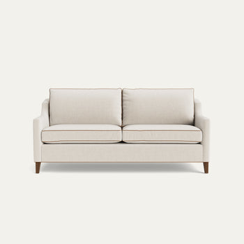 FEATURED: Shown in 75" / Tobacco Legs / Honey Velvet Welt