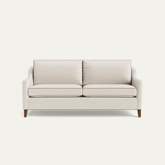 FEATURED: Shown in 75" / Tobacco Legs / Honey Velvet Welt