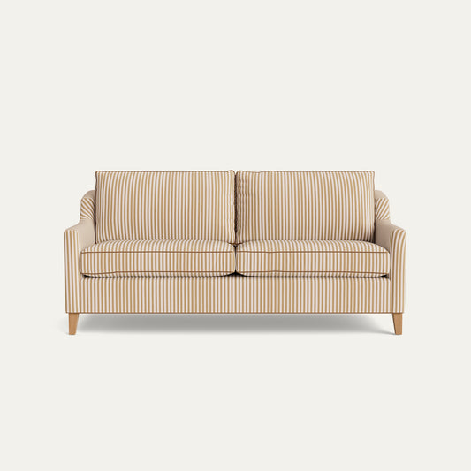 FEATURED: Shown in 75" / Oak Legs / Honey Velvet Welt