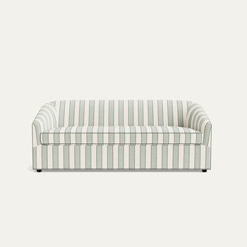FEATURED: Shown in 85" / Bench Seat / Flat Faced / Fern Velvet Welt