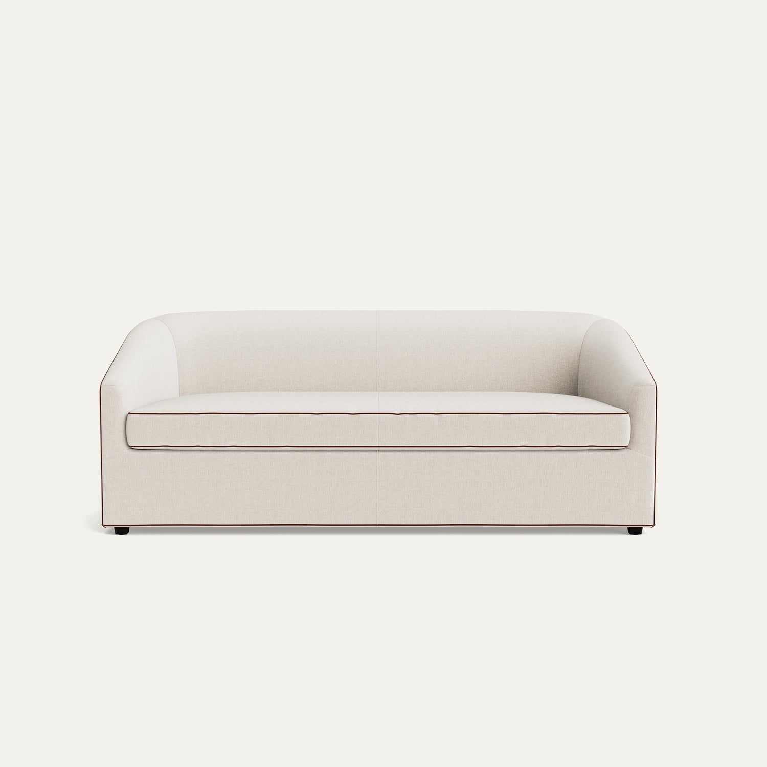 FEATURED: Shown in 85" / Bench Seat / Flat Faced / Honey Velvet Welt