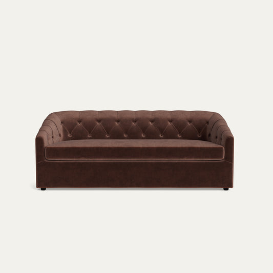 FEATURED: Shown in 85" / Bench Seat / Tufted / Cinnamon Velvet Welt