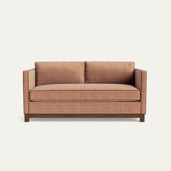 FEATURED: Shown in 72" / Tobacco Legs / Cinnamon Velvet Welt