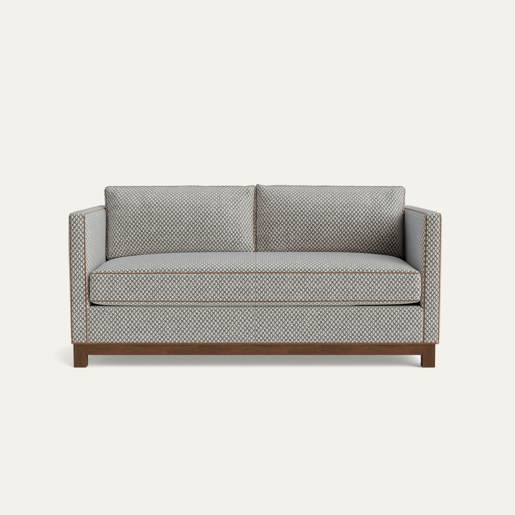 FEATURED: Shown in 72" / Tobacco Legs / Honey Velvet Welt