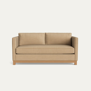 FEATURED: Shown in 72" / Oak Legs / Camel Velvet Welt