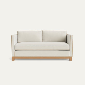 FEATURED: Shown in 72" / Oak Legs / Camel Velvet Welt