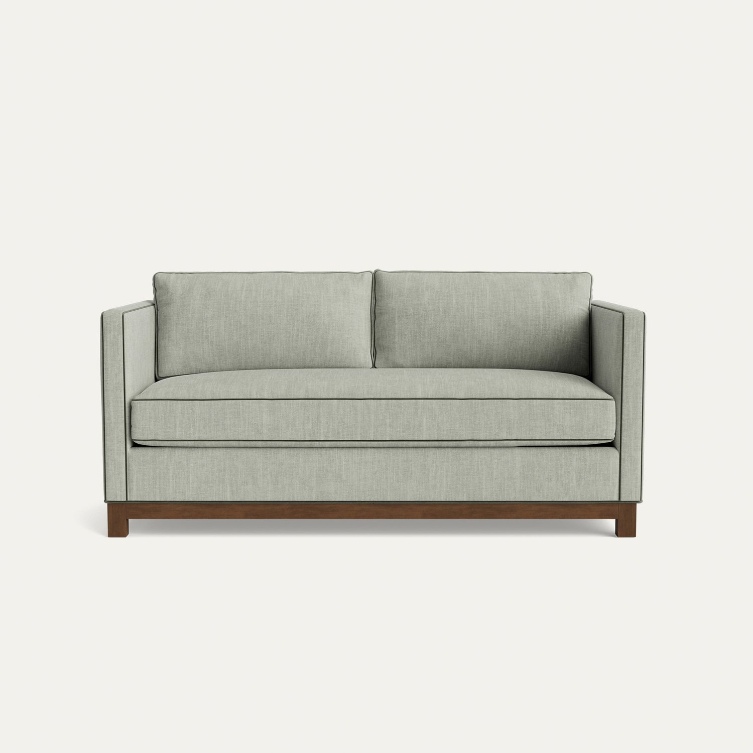 FEATURED: Shown in 72" / Tobacco Legs / Fern Velvet Welt
