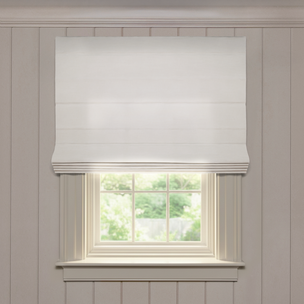  flour custom custom white roman shade: flour | pepper homeon white background