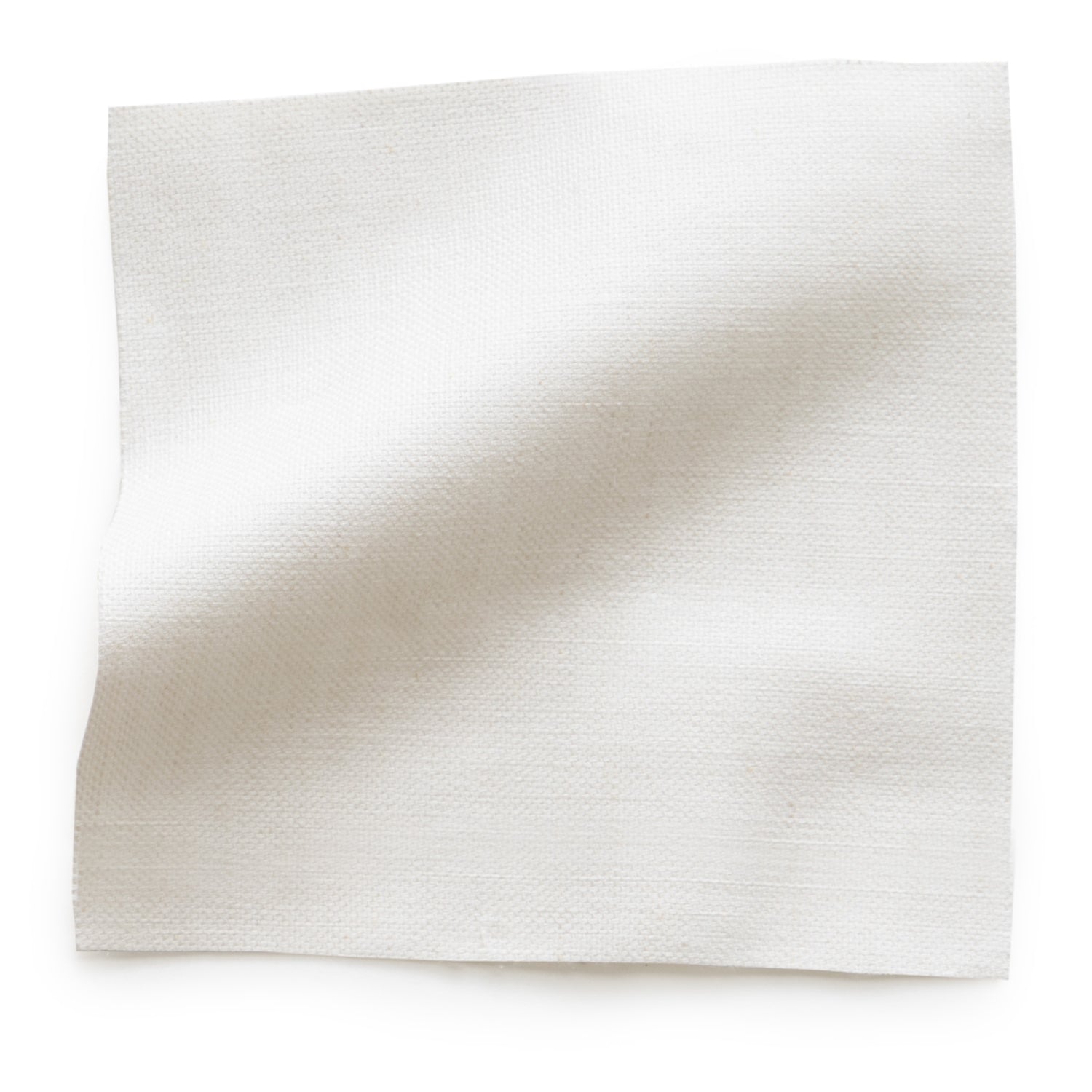 Natural White Linen fabric swatch 