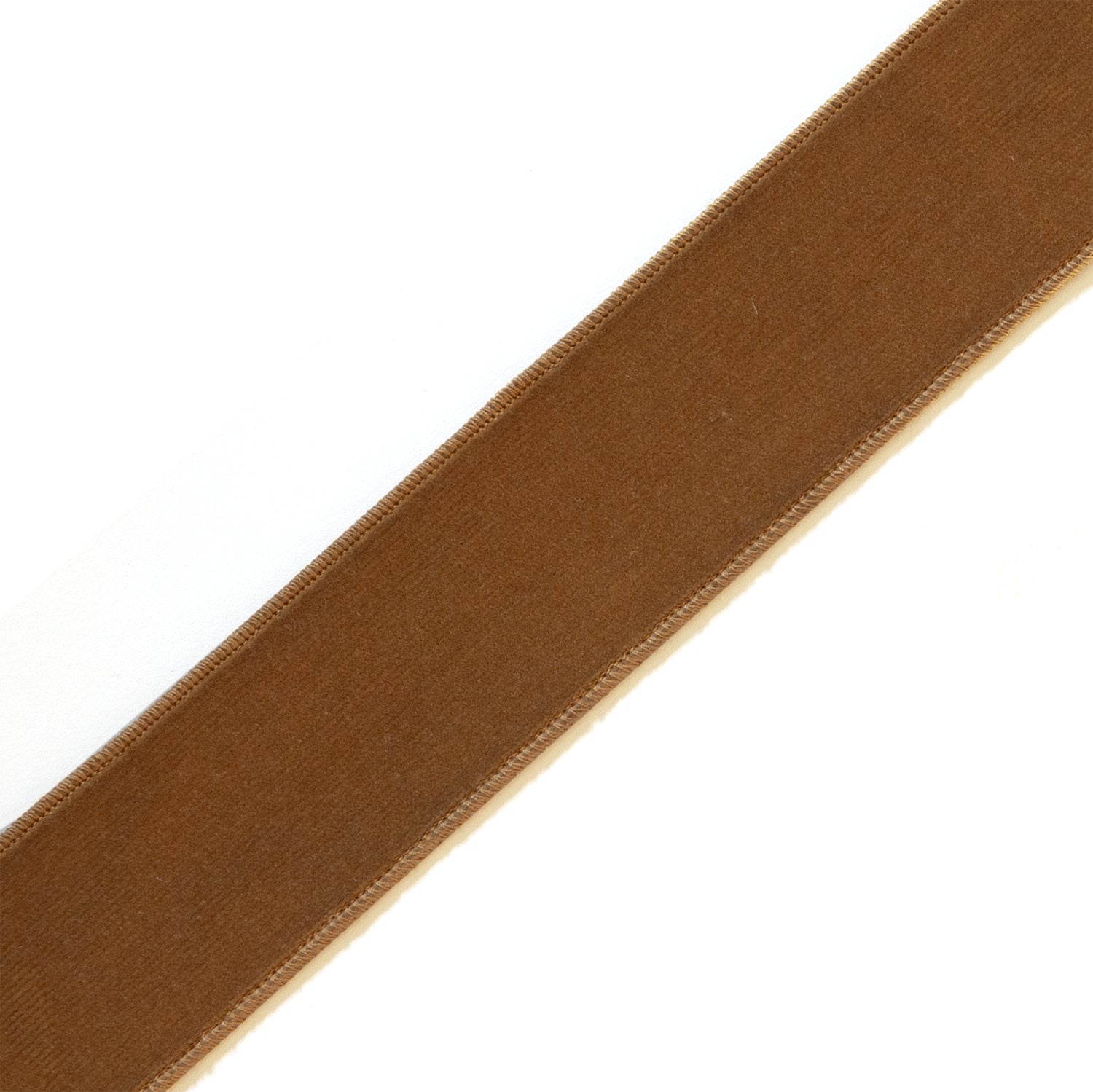 Honey Velvet trim band in warm golden brown with a smooth, soft texture for customizable, made-to-order home accents