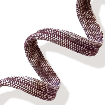 Burgundy Piping woven trim sample, made to order in the USA with short lead times