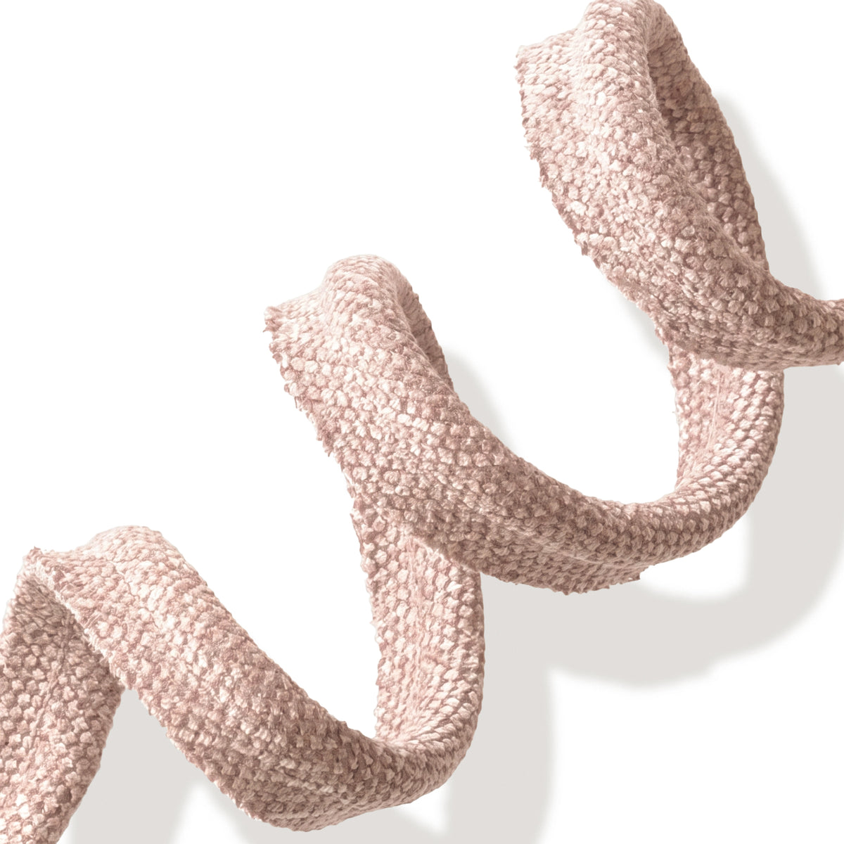 Dahlia Piping blush textured trim sample, made to order in the USA with short lead times