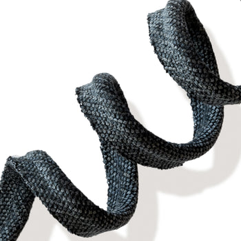 Midnight dark textured piping yardage, made to order and manufactured in the USA with short lead times