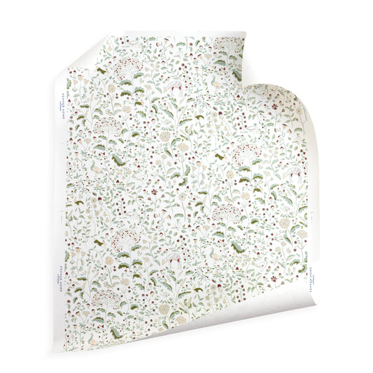 Ruby Moss hand-painted pattern roll by Pepper Home, featuring whimsical floral and woodland designs for custom decor.