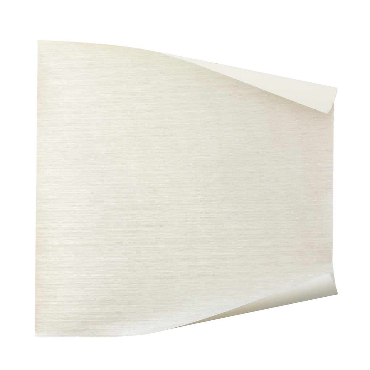 Coconut wallpaper in warm ivory with a subtle woven texture, made to order in the USA with short lead times