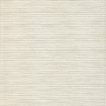 Coconut wallpaper in warm ivory with a textured woven pattern, made to order in the USA with short lead times