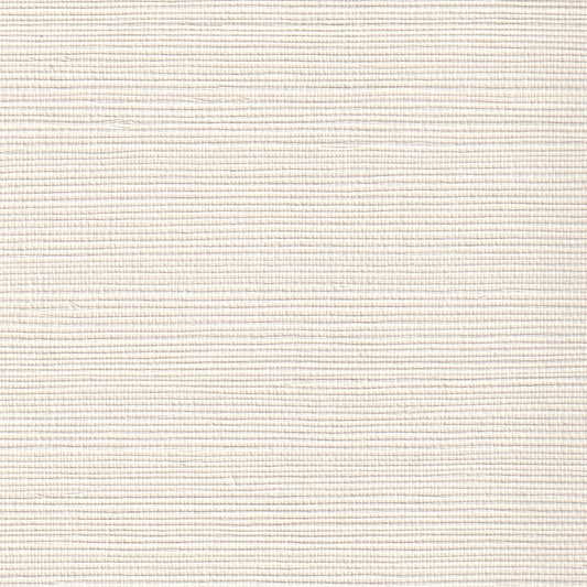 close up of ivory grasscloth wallpaper